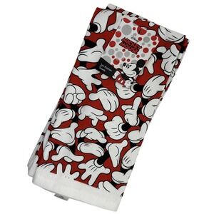 Disney Mickey Mouse Red and White Bath Towel